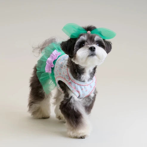 Mint Green Sheer Tulle Hair Clip